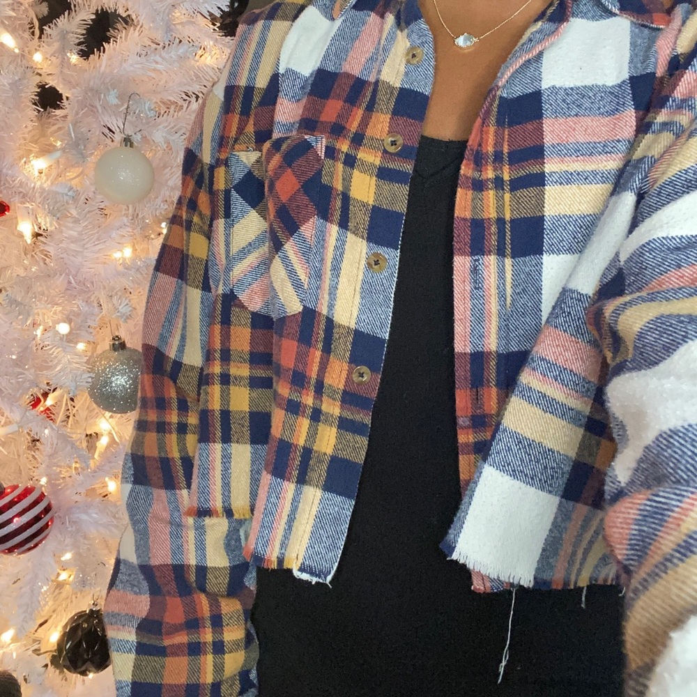 Forever 21 cropped flannel
